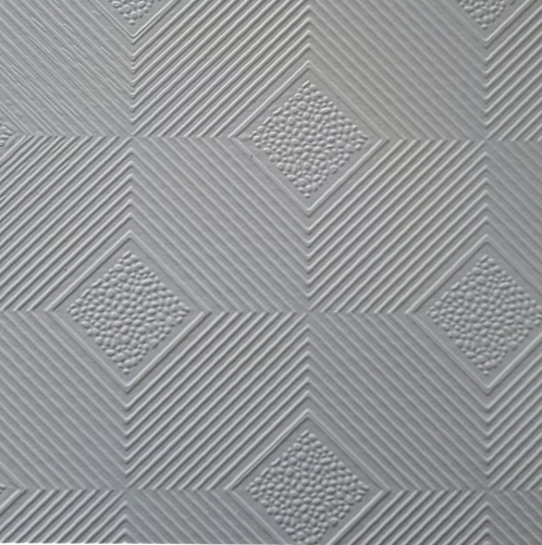 CIE0009_CIELO_DE_VYNIL_DIAMANTE_DE_2X4 Panel de Cielo Vinílico Decorativo 2 x 4 Pies Diseño Diamante.