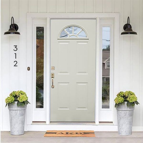 Puerta de Acero Media Luna Lisa