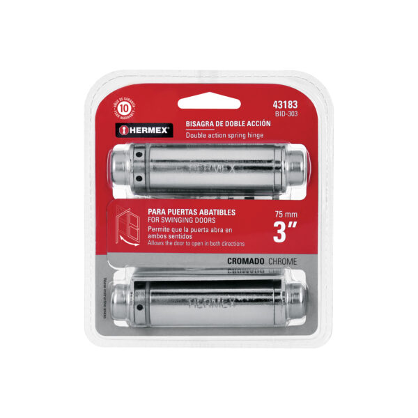 BISAGRA 3 CROMO DOBLE ACCION HERMEX