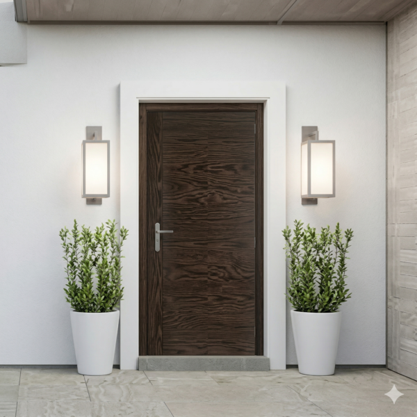 Puerta de Fibra de Vidrio Devon Chocolate 36"x80"