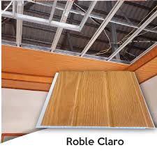 Tablilla PVC Roble Machimbrado Claro HN-B-2594 – 1 Ranura